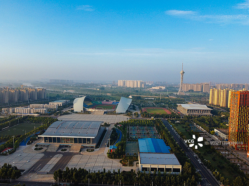 周口市 体育中心 科技馆 三川明珠塔 博物馆 周口公园 报业大厦图片素材