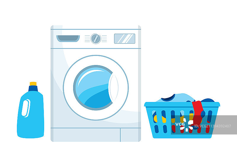 白色洗衣机图标集图片素材