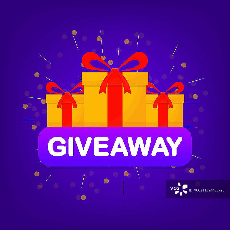 社交媒体帖子赠品标志模板图片素材