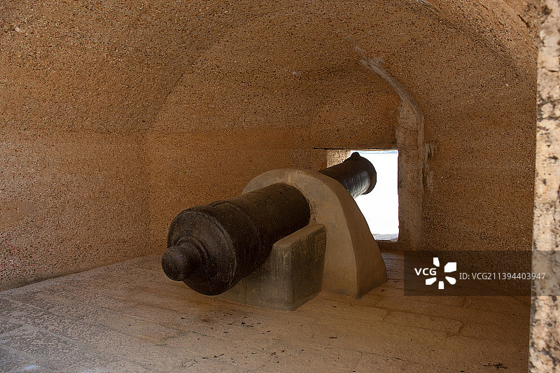 南沙上横档岛炮台图片素材