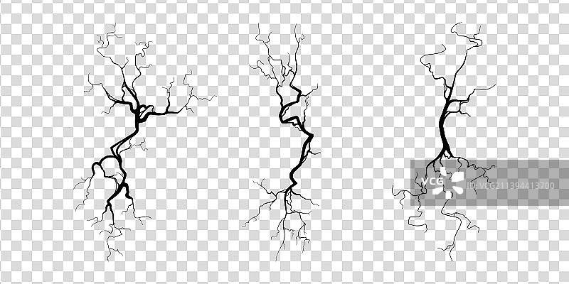 混凝土或地面因老化产生的裂缝图片素材