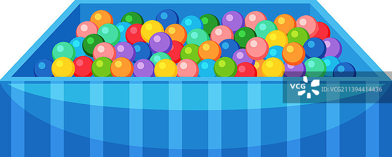 孤立的儿童球池图片素材