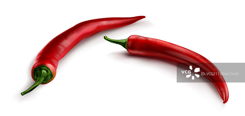 红色辣椒：辛辣的辣椒粉图片素材