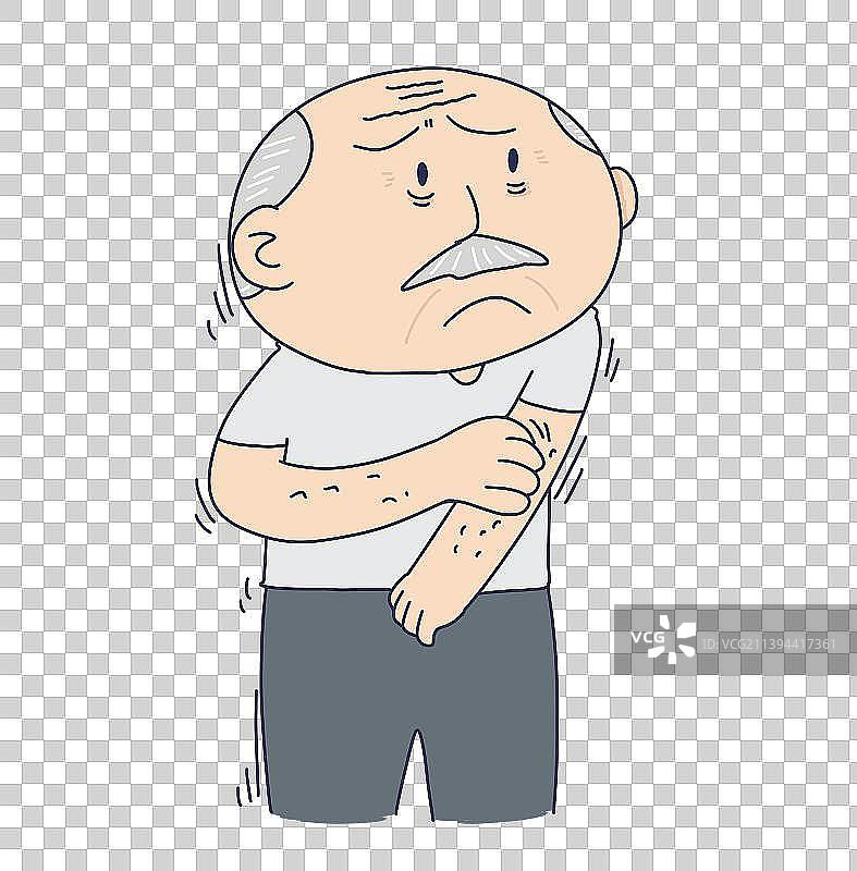 元素：老年皮肤病图片素材