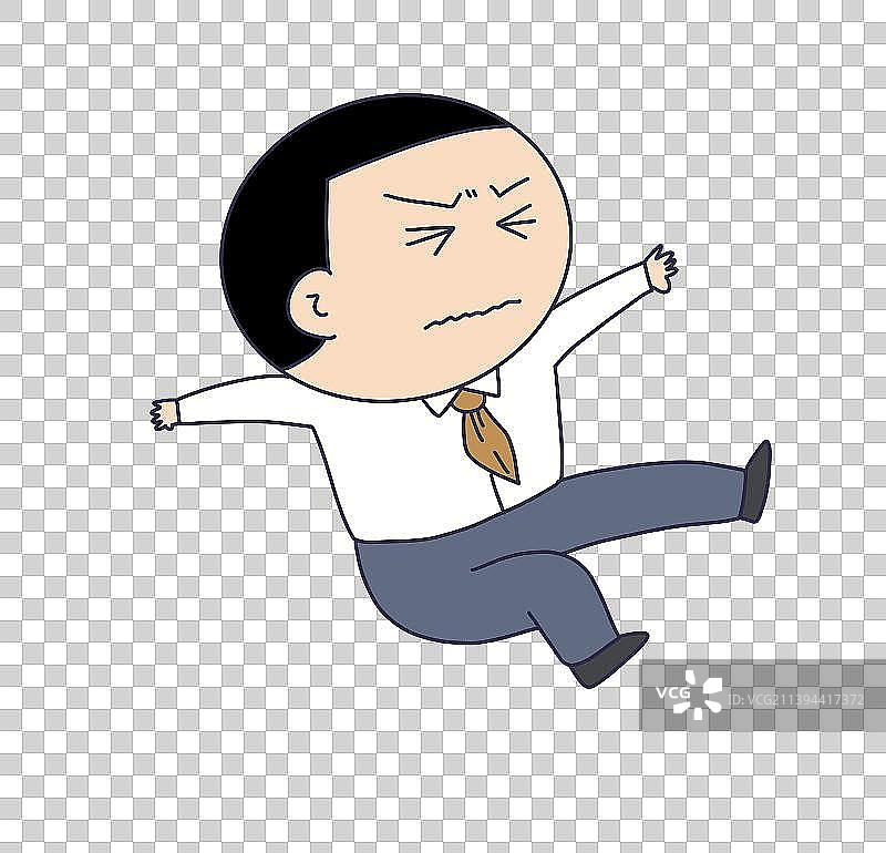 元素：下落跌倒的人物图片素材