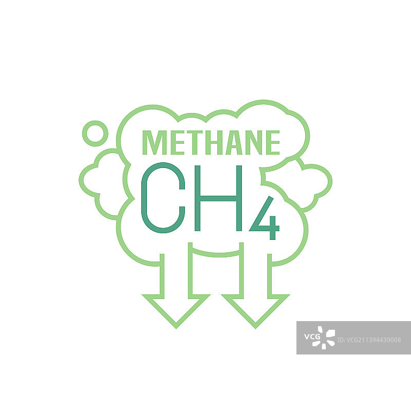 甲烷排放标志图标符号图片素材