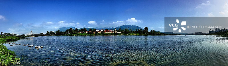 全景——青弋江山水风光图片素材