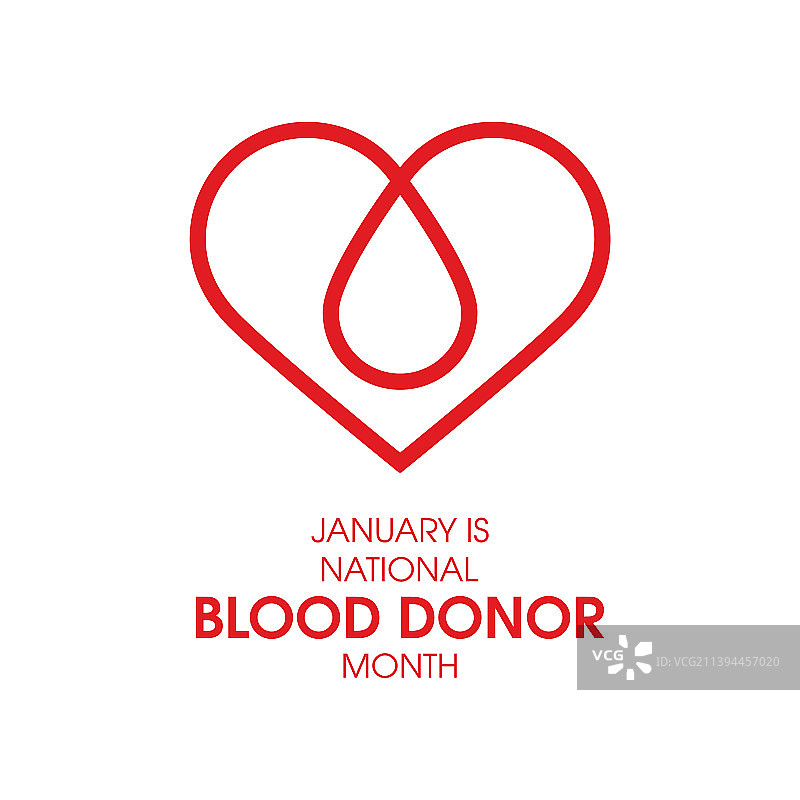 一月是国家献血月图片素材