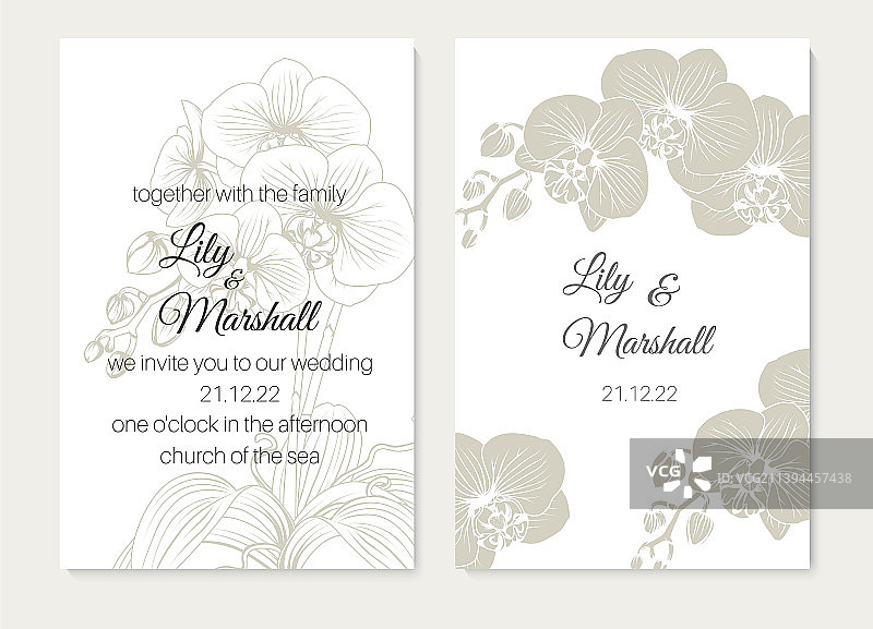 婚礼活动邀请函图片素材