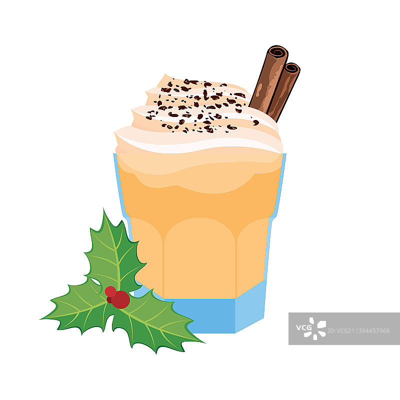 奶油肉桂蛋奶酒图片素材