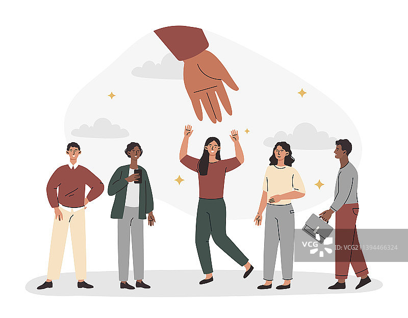 候选人选择概念图片素材