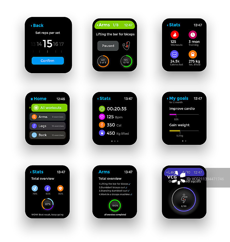 健身追踪器或智能手表图片素材