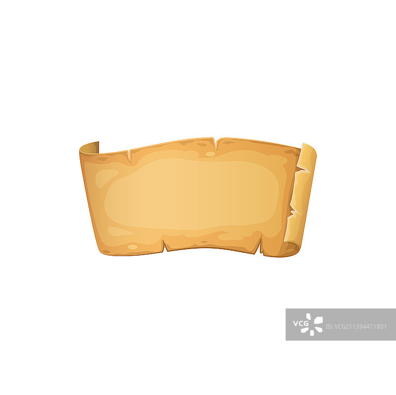 中世纪banner框架卷轴边缘撕裂羊皮纸图片素材