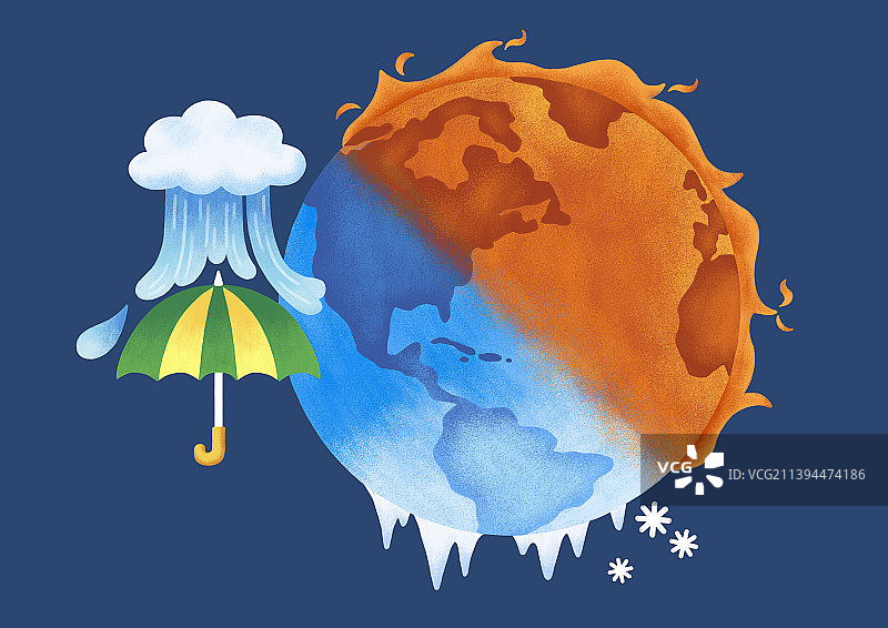 保护环境，世界地球日概念图_异常气候图片素材