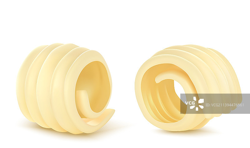 3D黄油卷图片素材