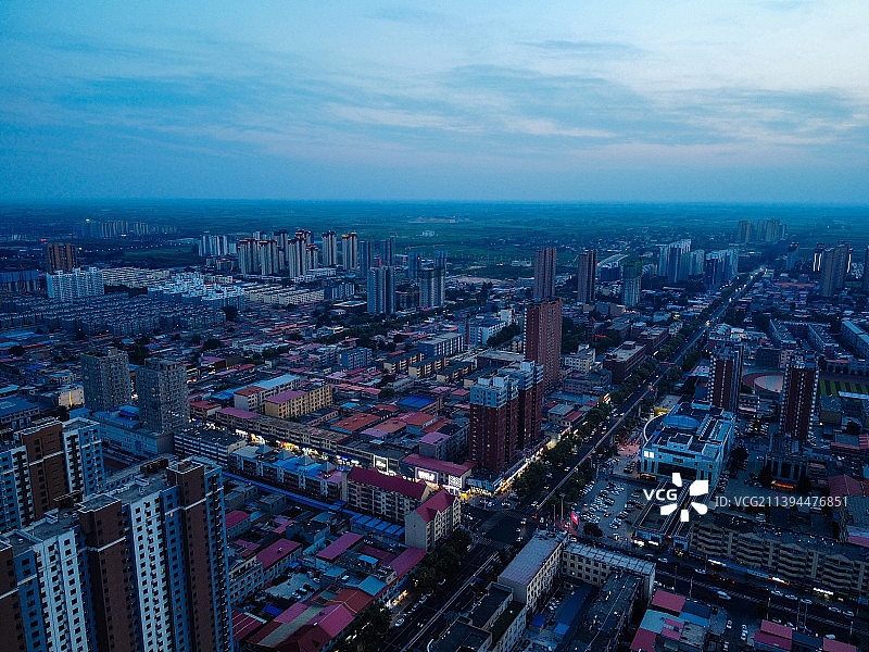 安国市 药都南大街 市医院 药都公园 红都商场 安国中学图片素材