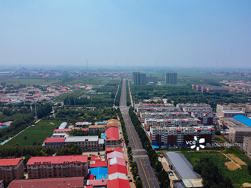 柏乡县 建设路 人民医院 汉牡丹广场 民心公园 航拍图片素材