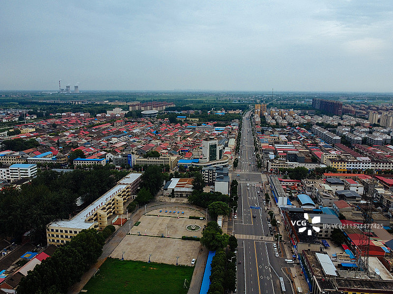 修武县 为民路 竹林大道 实验中学 体育中心 航拍图片素材