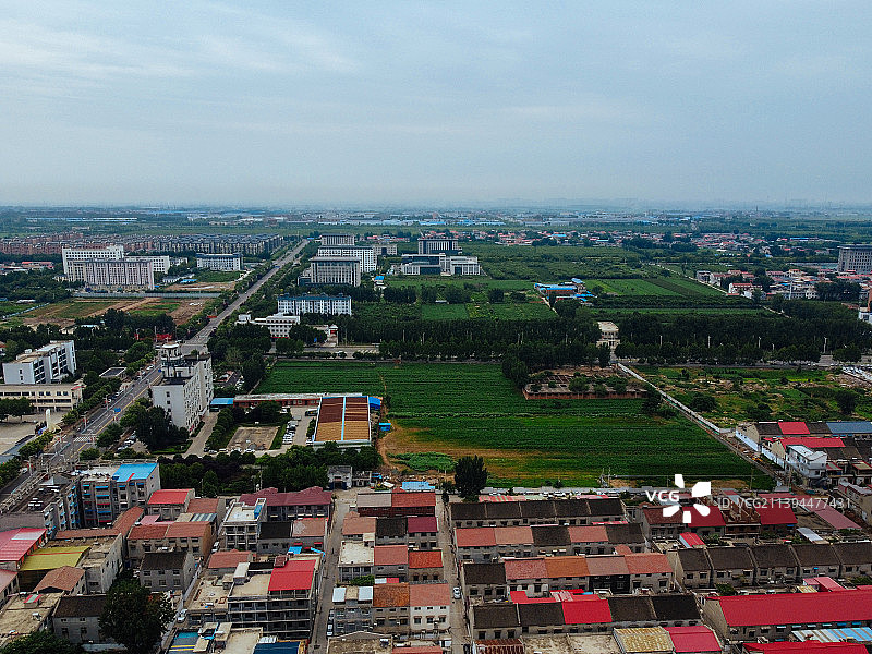 修武县 为民路 竹林大道 实验中学 体育中心 航拍图片素材
