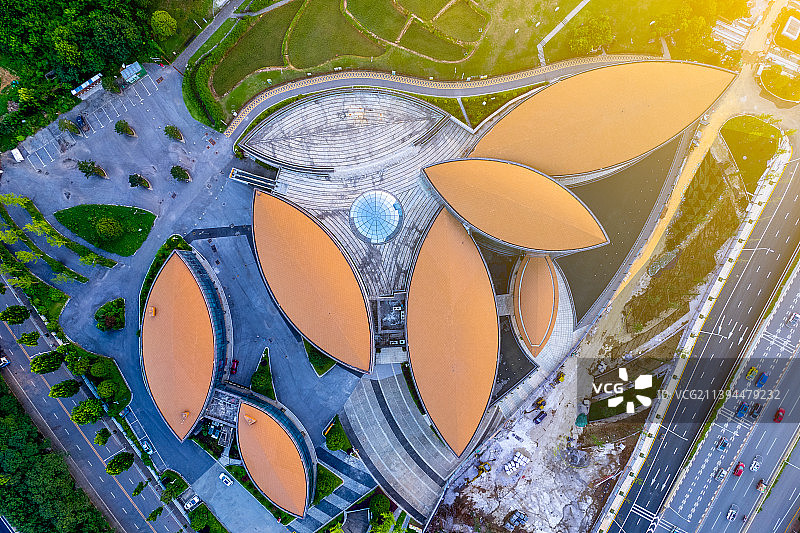 隆平水稻博物馆航拍图片素材