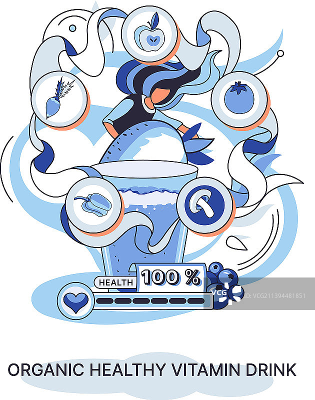 有机健康维生素饮料植物基素食图片素材