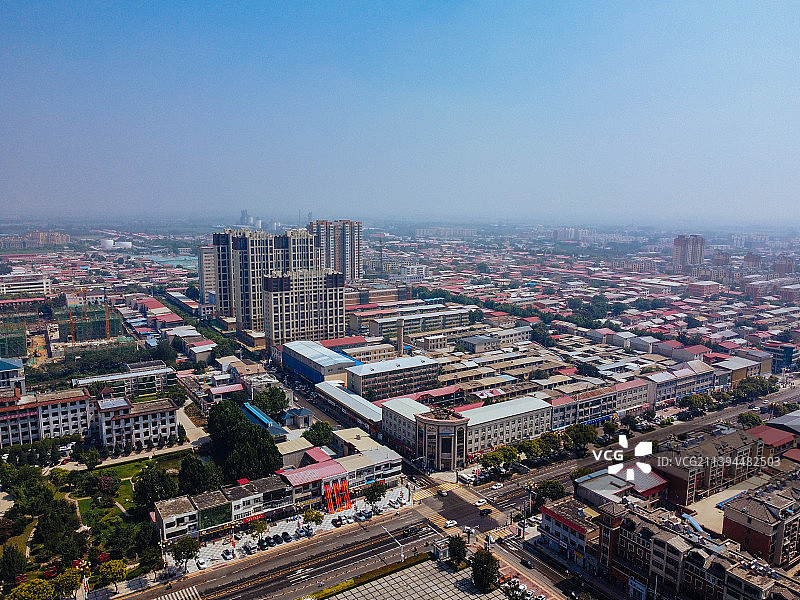 内丘县 扁鹊大道 扁鹊公园 太和公园 人民医院 航拍图片素材