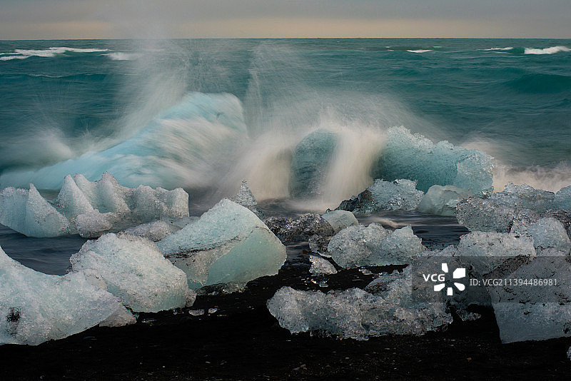 冰岛优古沙龙冰川湖(Jokusarlon Glacier Lagoon)图片素材