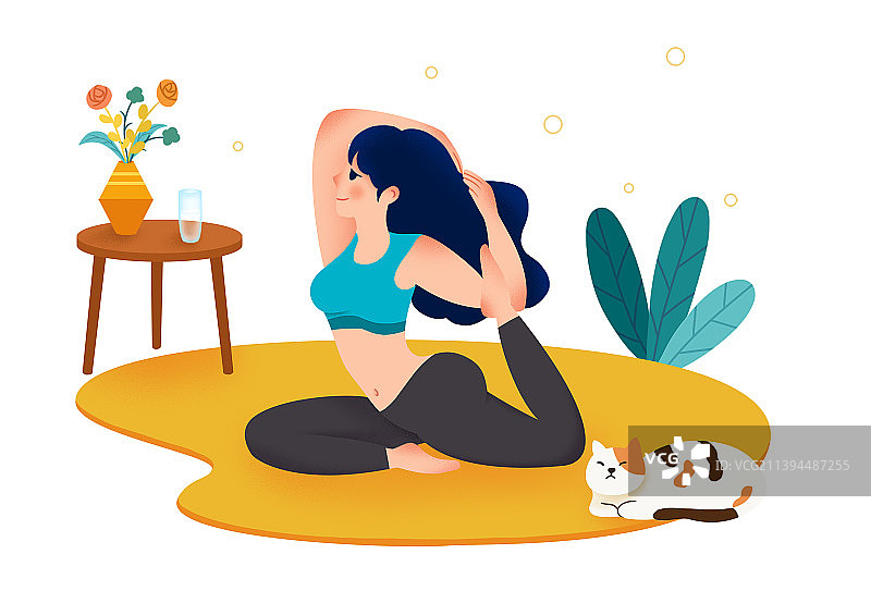 居家运动图片素材