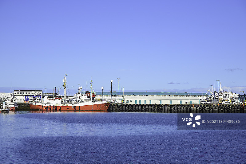 雷克雅未克老港口图片素材