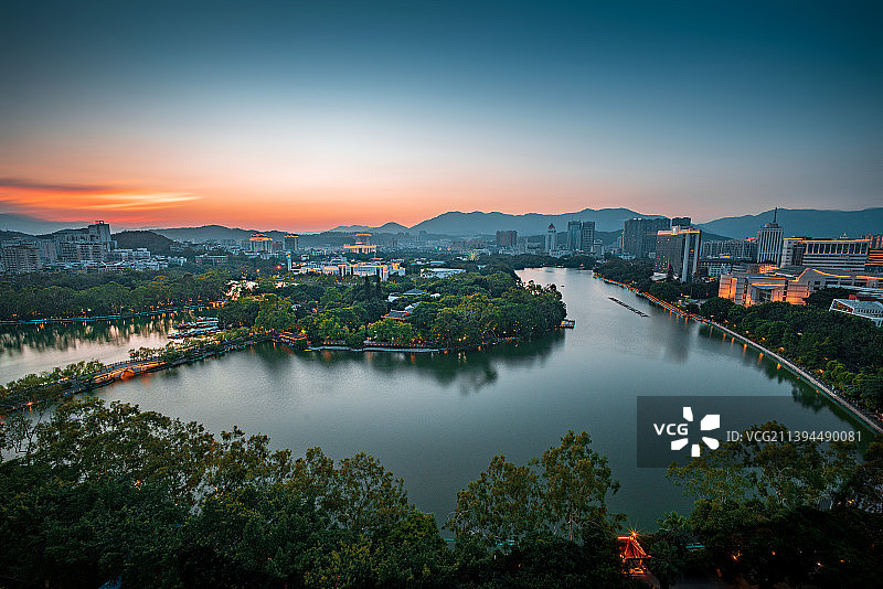 福州西湖图片素材