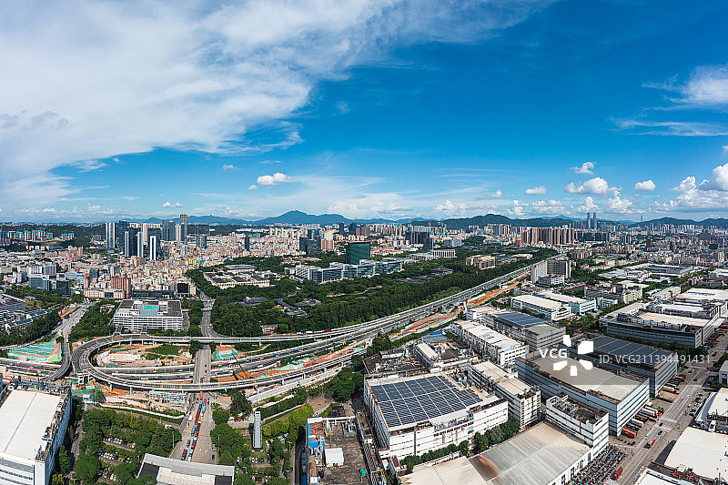 深圳华为坂田基地全景航拍图片素材