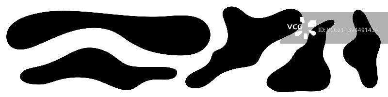 液体无定形不对称不规则形状图片素材