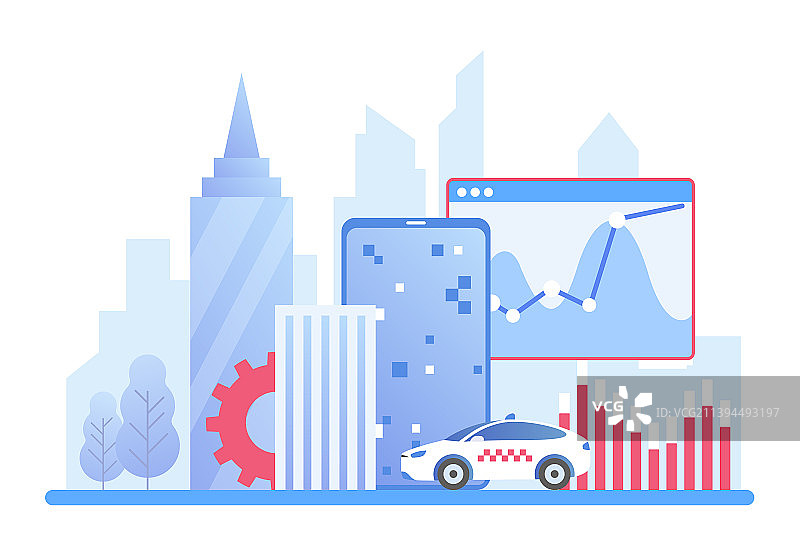 最新一代智能城市服务图片素材