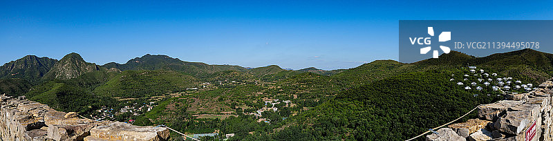 山村全景图片素材