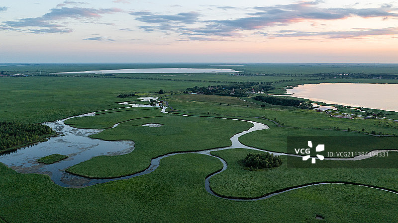 黑龙江齐齐哈尔：扎龙自然保护区湿地图片素材