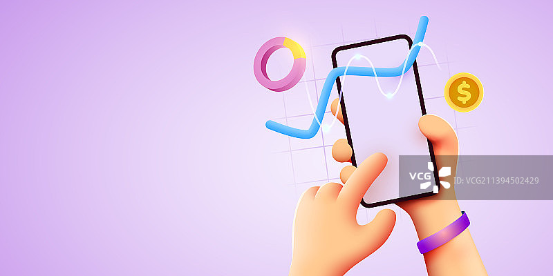 手机技术概念市场趋势图图片素材