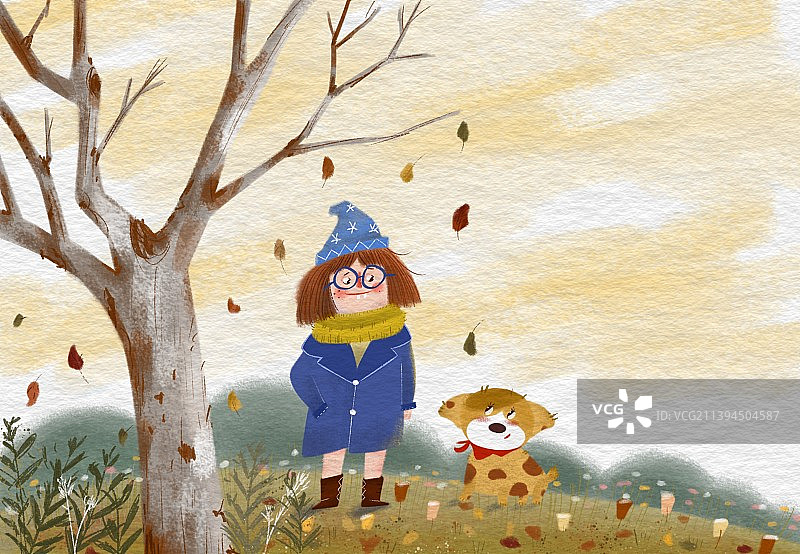 秋日落叶图片素材