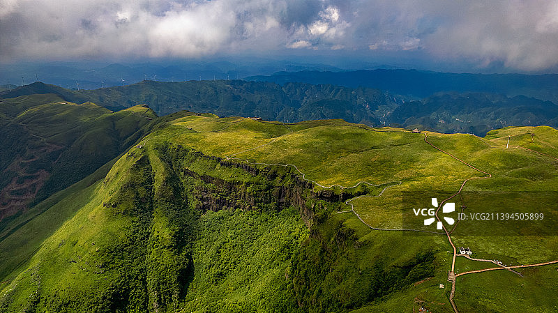贵州阿西里西韭菜坪二台坡航拍图片素材