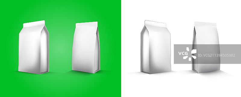 3D空白白色食品包装样机图片素材