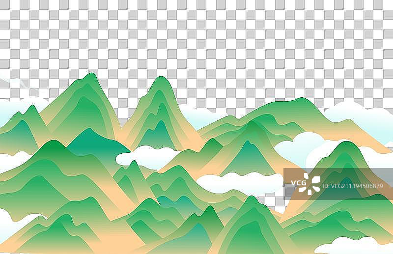 国庆节长城华表群山插画海报图片素材