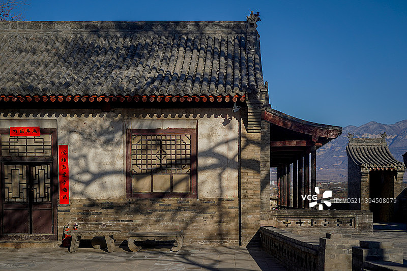 山西民居王家大院古建筑图片素材