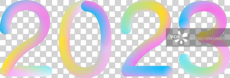 2023兔年3D立体字体设计插画图片素材