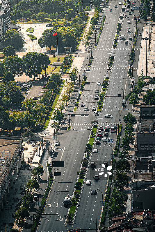 街道俯视图片素材