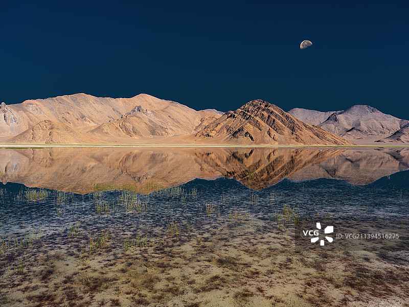 班公湖一角图片素材