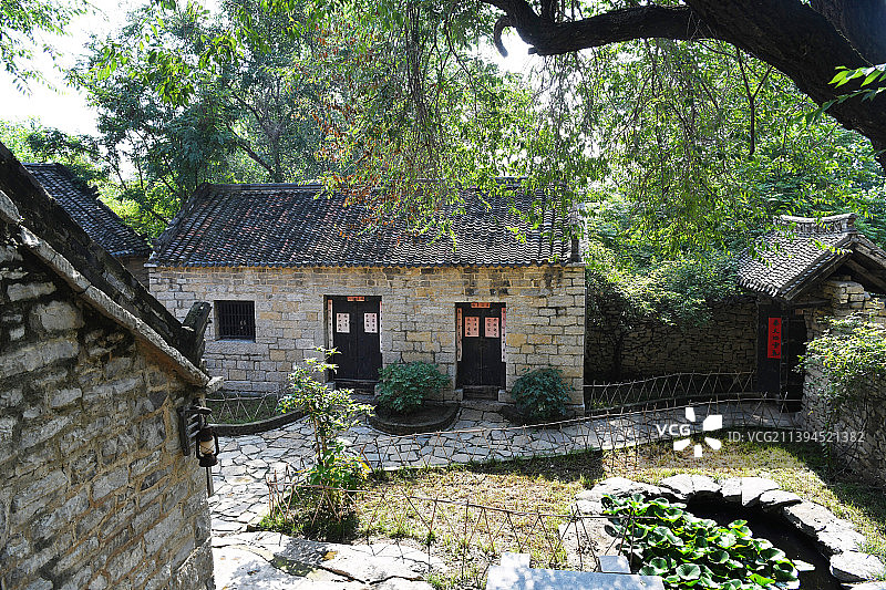 国家级传统村落、山东省历史文化名村——济宁邹城市石墙镇上九山古村落图片素材