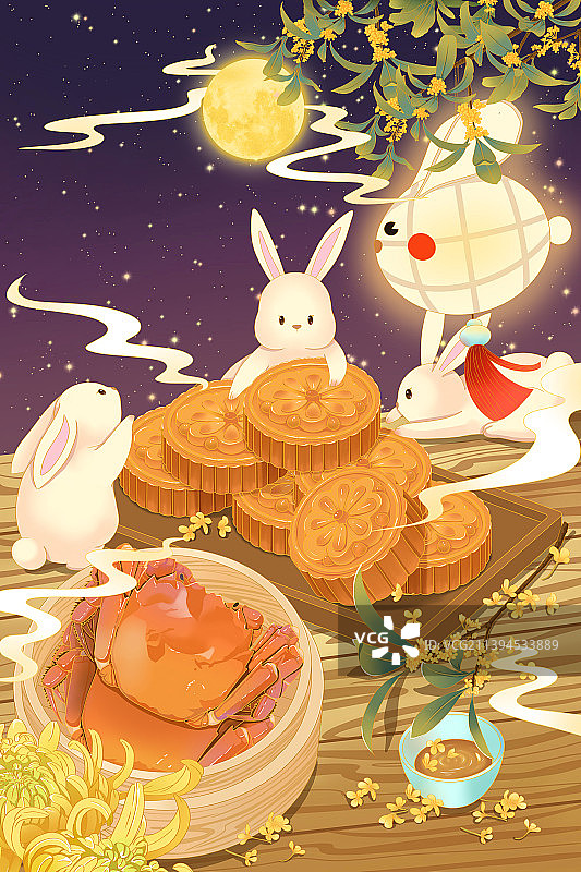 中秋节月饼图片素材