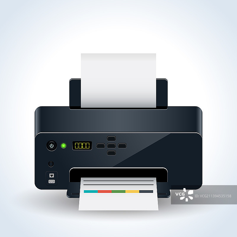 现代台式打印机图片素材