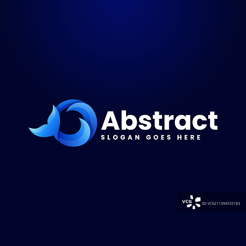 抽象渐变彩色风格标志图片素材