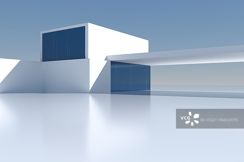 3D现代城市建筑空间图片素材