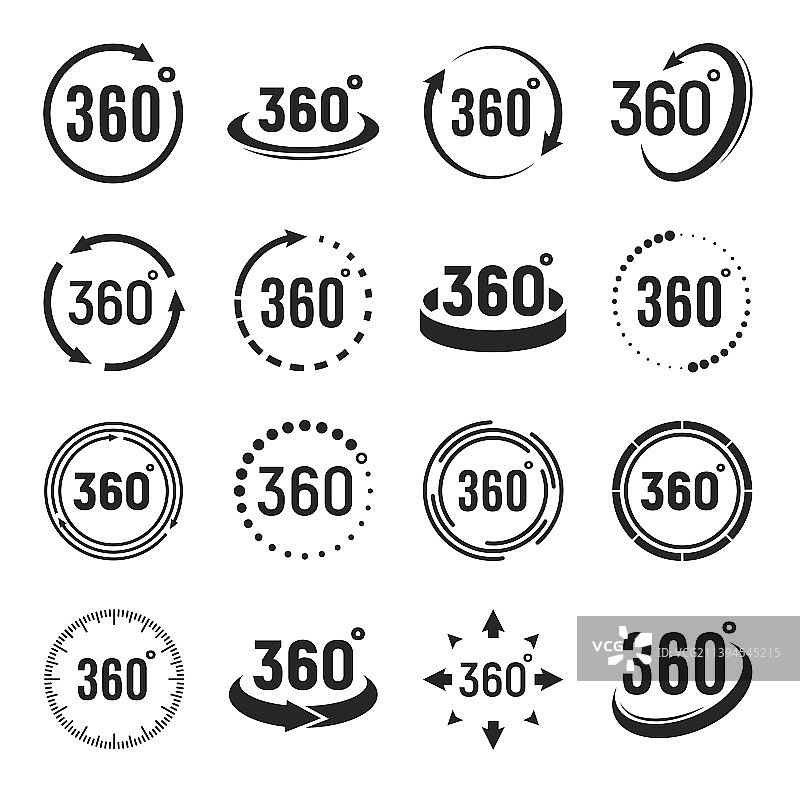 360度相机旋转图标图片素材